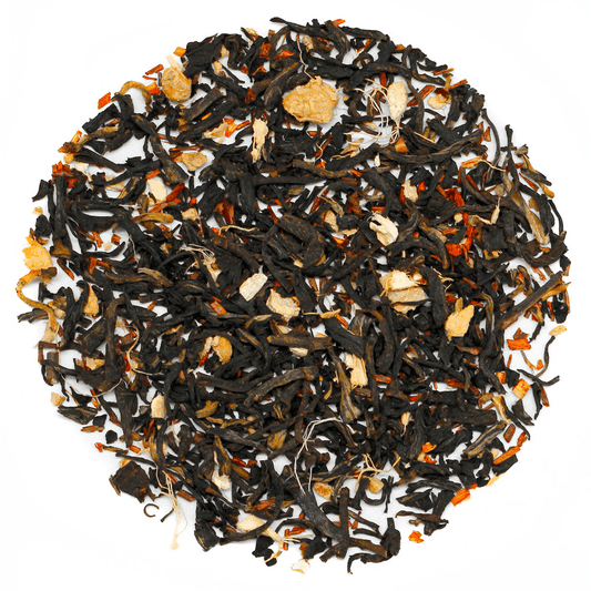 Silk Road Horizon - sunsetessentialtea | Tea & Infusions , Imagine waking up and being captivated by the smell of exotic spices. Silk Road is a signature blend of two smoky black Chinese teas with herbs, saffron and cardamom, ginger, and cloves. It is a cup that takes cream and sugar well.